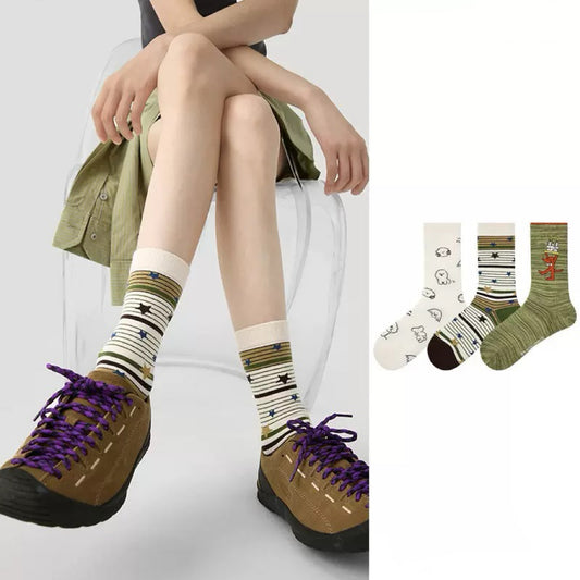 3-Pack Cartoon Puppy Socks