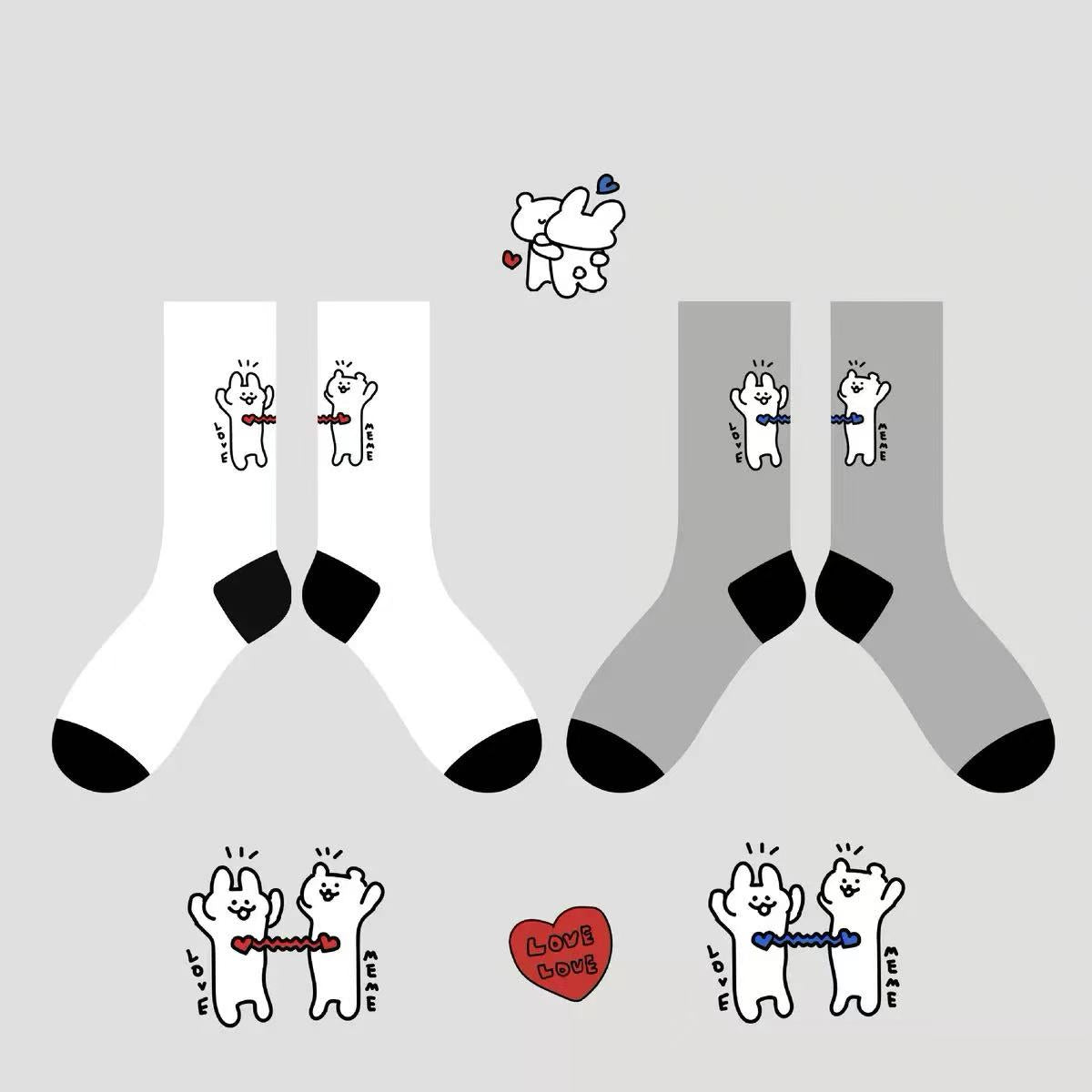 Couple- 2 Pack sports cotton socks
