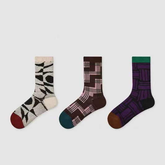 3-Pack Women's Vintage Mid-Calf Socks
