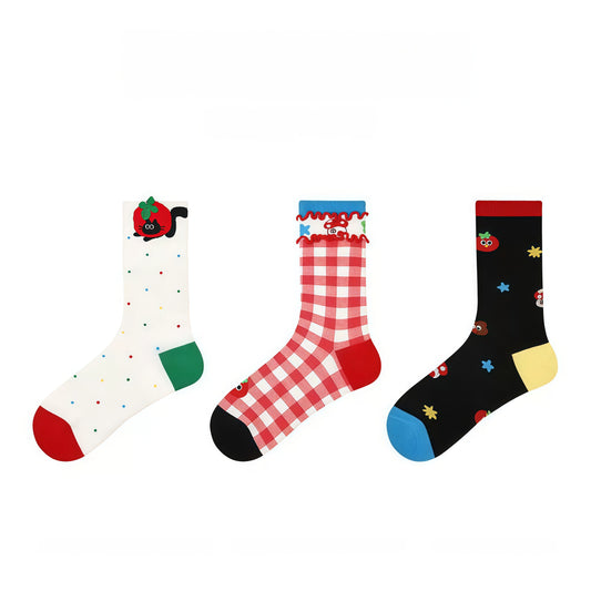 3-Pack Sweet Cat Socks