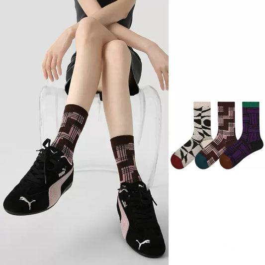 3-Pack Women's Vintage Mid-Calf Socks