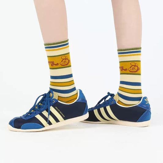 3-Pack-cartoon character mid-calf socks