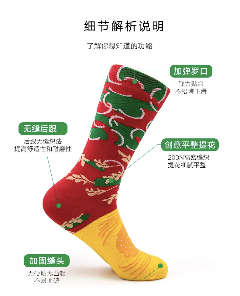 3-Pack Everyday Burger Socks