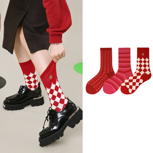 3-Pack New Year's festive Socks