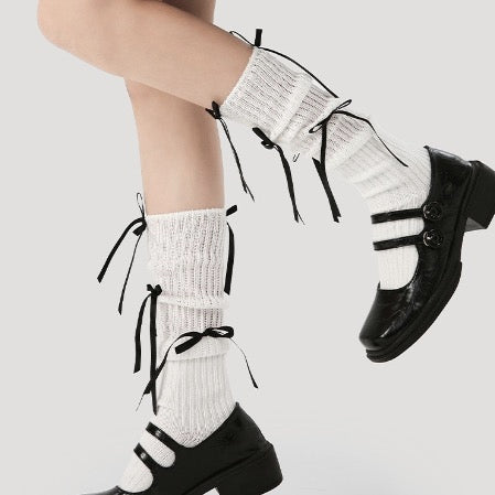3 Park Ballet Style Bow Socks