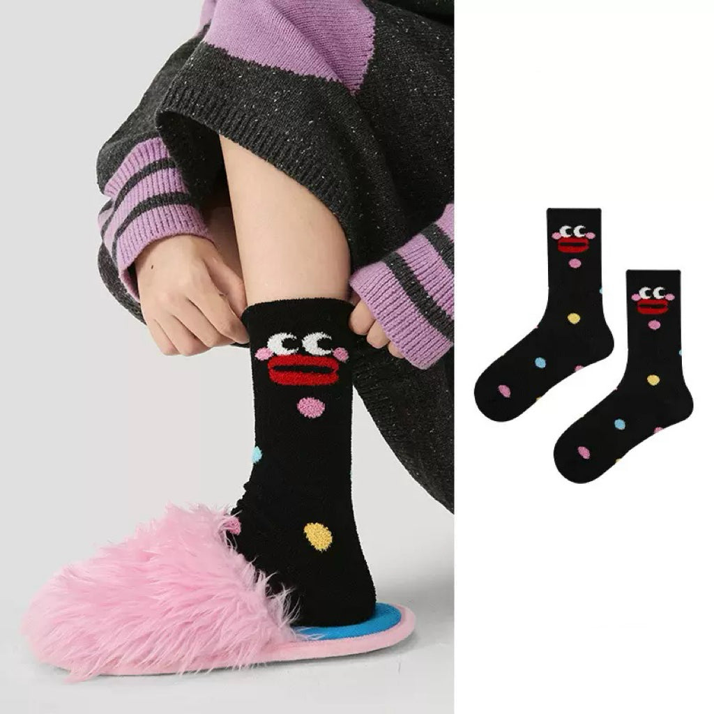 1-Pack Colorful Polka Dot Socks