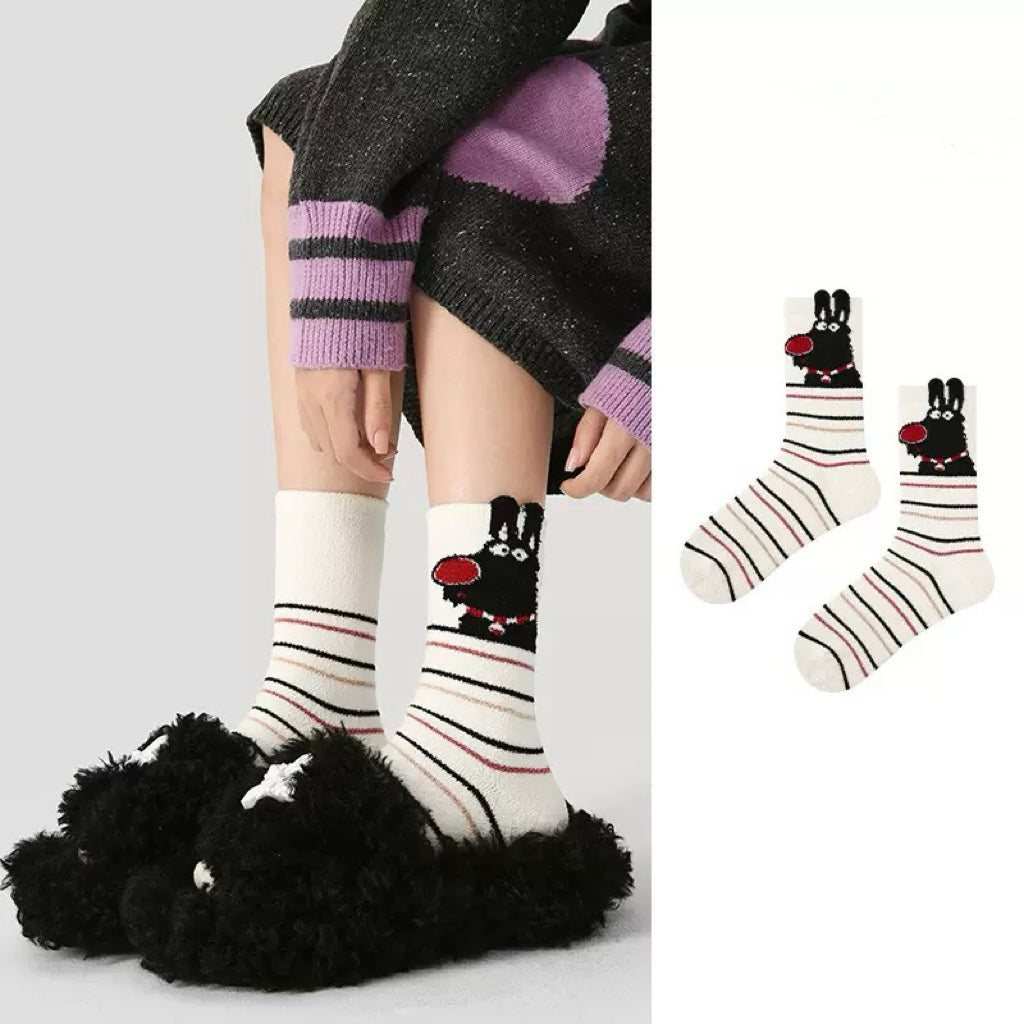 1-Pack Red-Nosed Puppy Socks