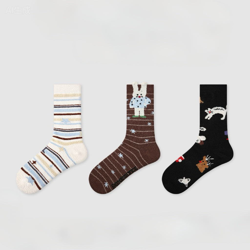 3-Pack Christmas Holiday Socks