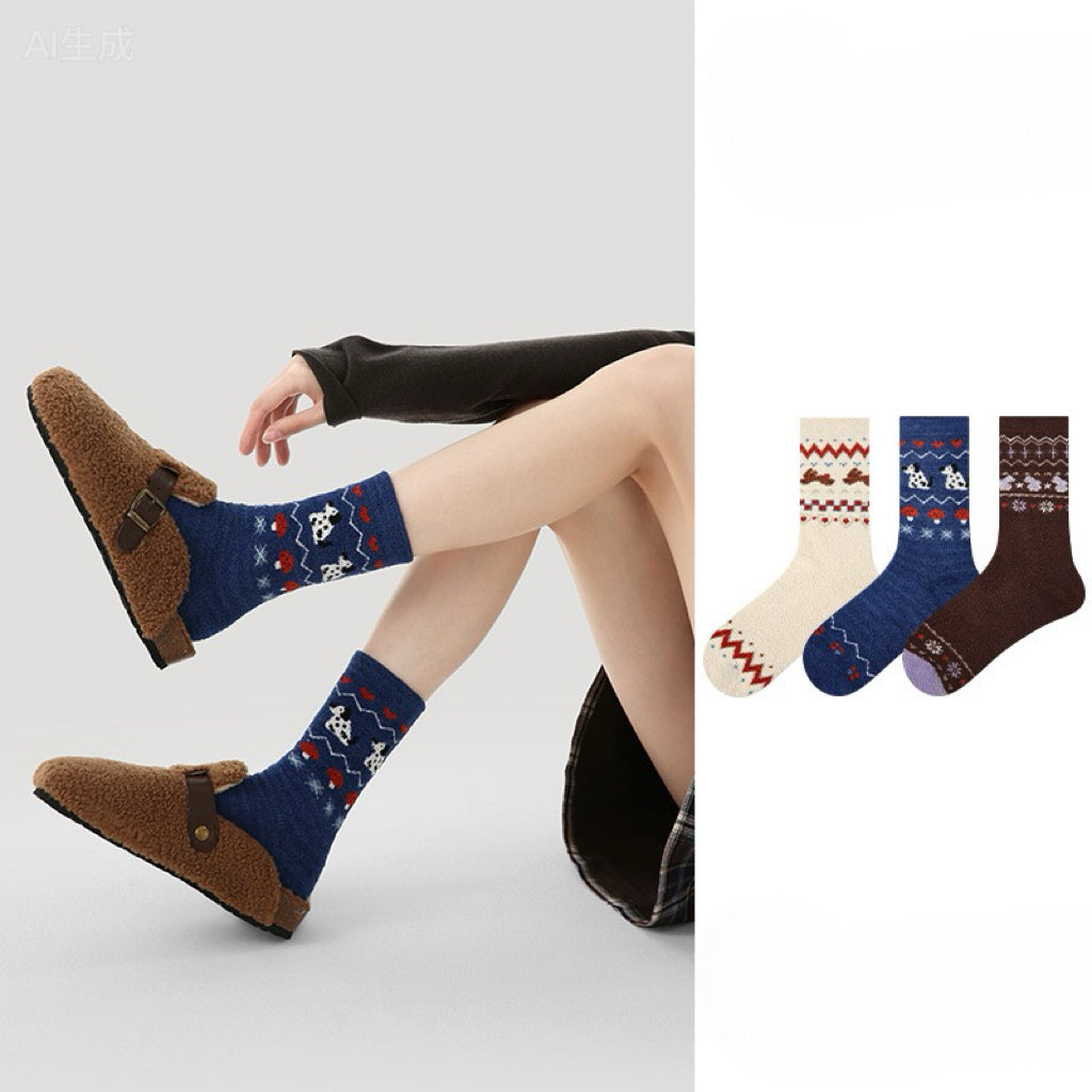 3-Pack Christmas Holiday Socks