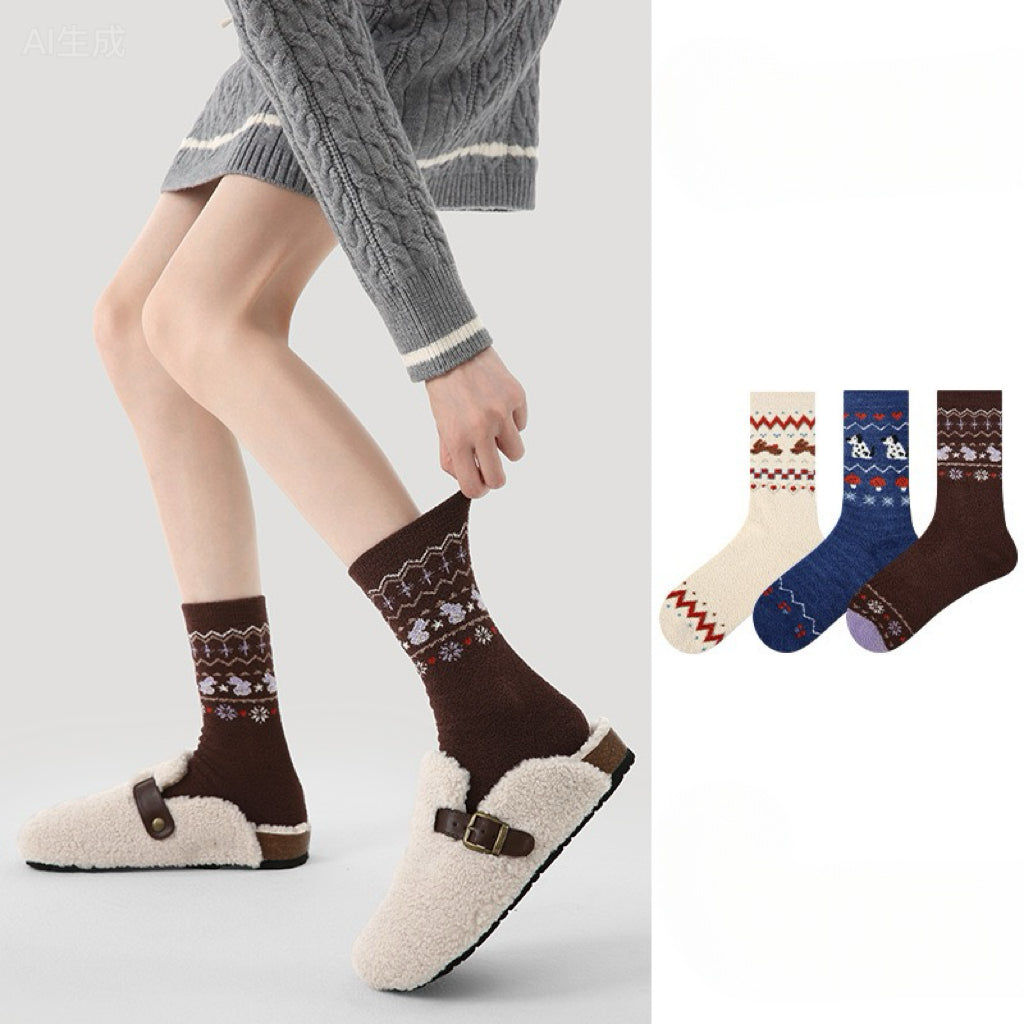 3-Pack Christmas Holiday Socks