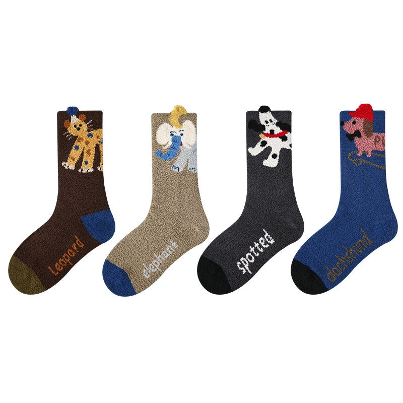 4-Pack Thickened Children's Socks