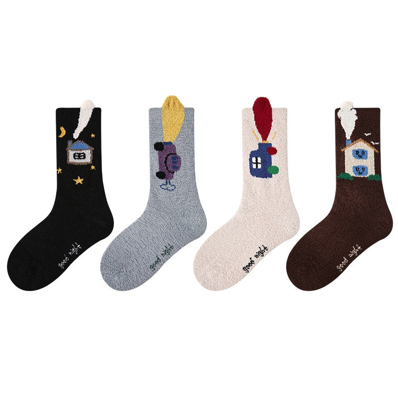 4-Pack Thickened Children's Socks