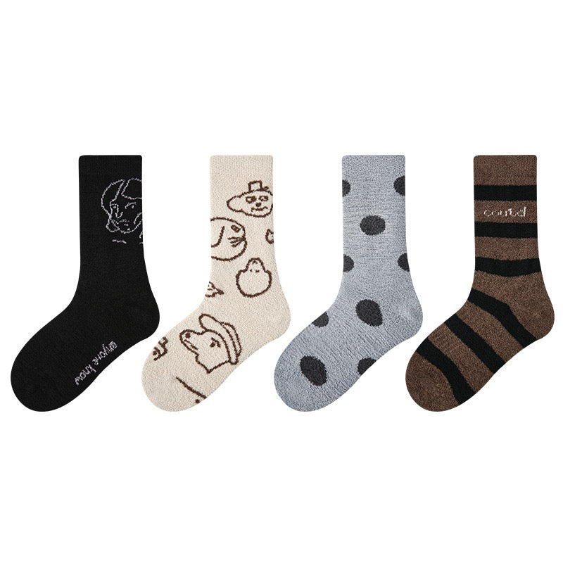 4-Pack Thickened Children's Socks