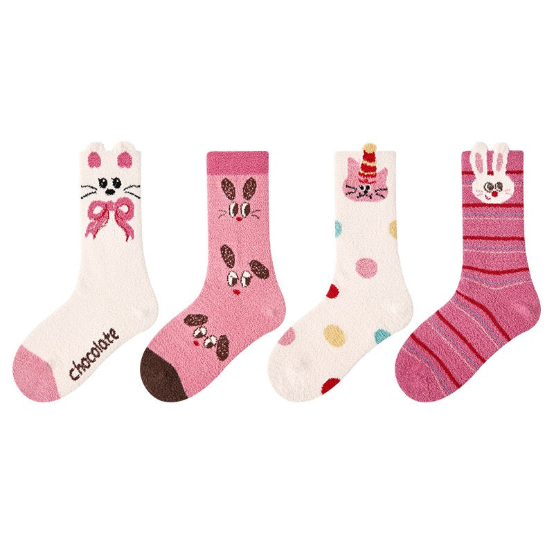 4-Pack Thickened Children's Socks