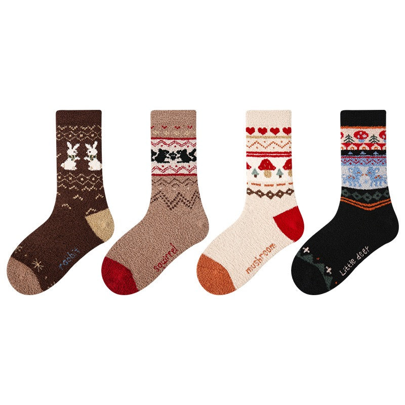 4-Pack Thickened Children's Socks
