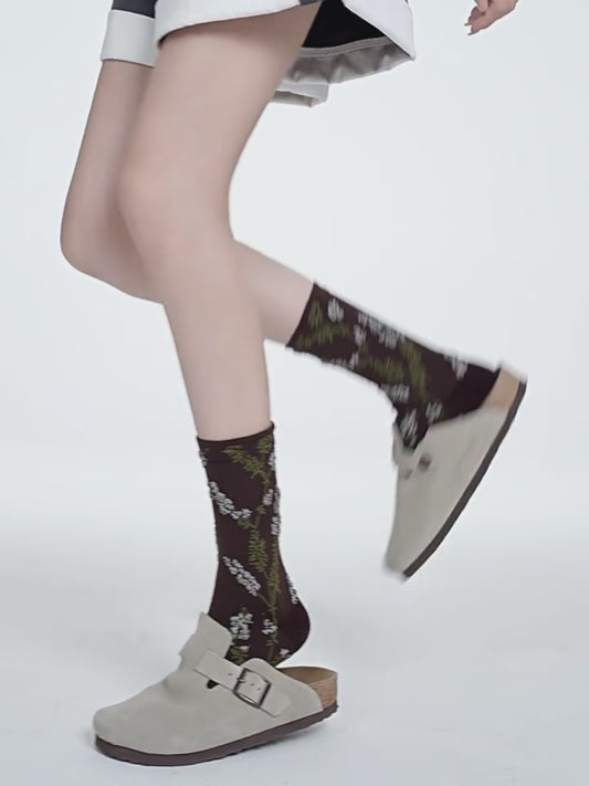 3-Pack New Chinese Ink Painting Socks